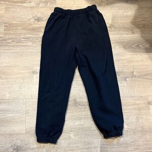 Garage Navy Fleece Jogger Pants